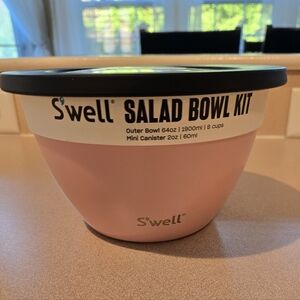 S'well Pink Salad Bowl Kit